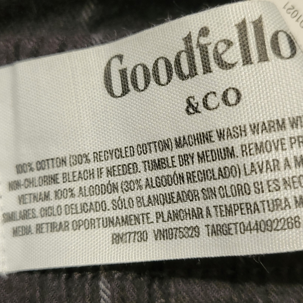 Goodfellow Elastic Waistband Gray Stripes Pajama Pants SZ Small - Picture 13 of 13